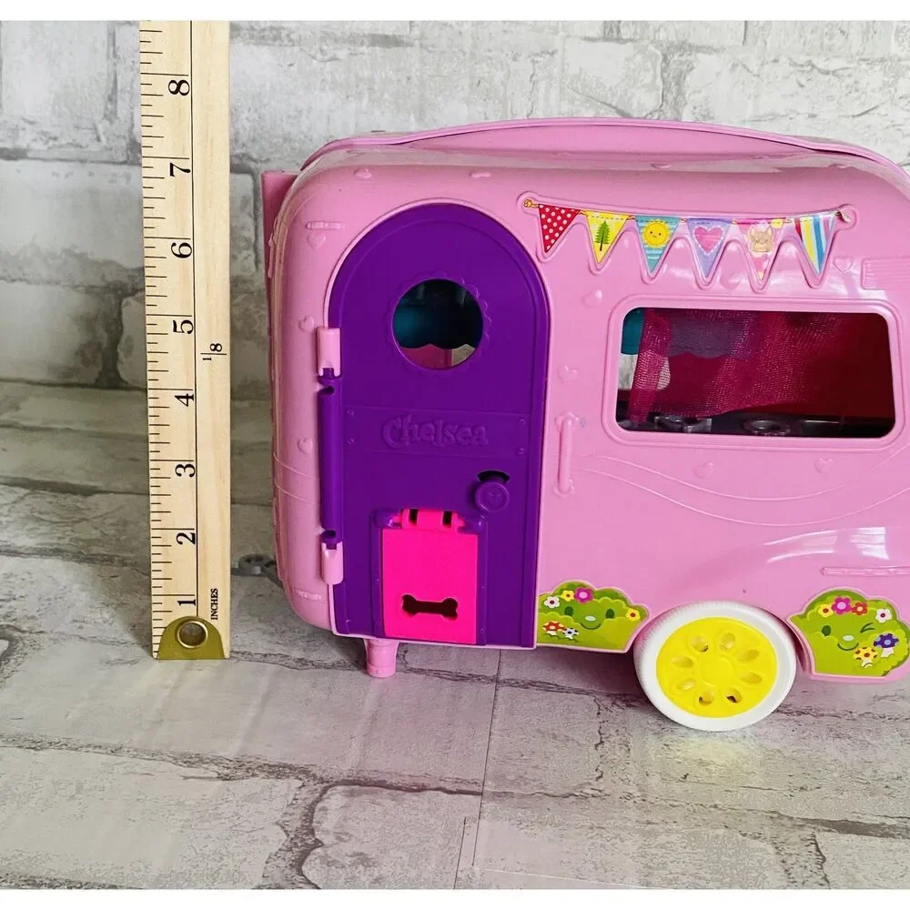 Barbie Club Chelsea RV Camper Playset Mattel 2018 Pink Camper (Only)